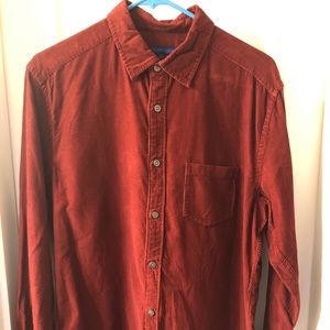 Martin + Osa Red Corduroy Button Down